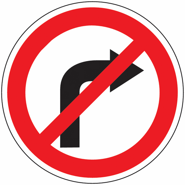 Abbiegeverbot rechts (StVO alt)